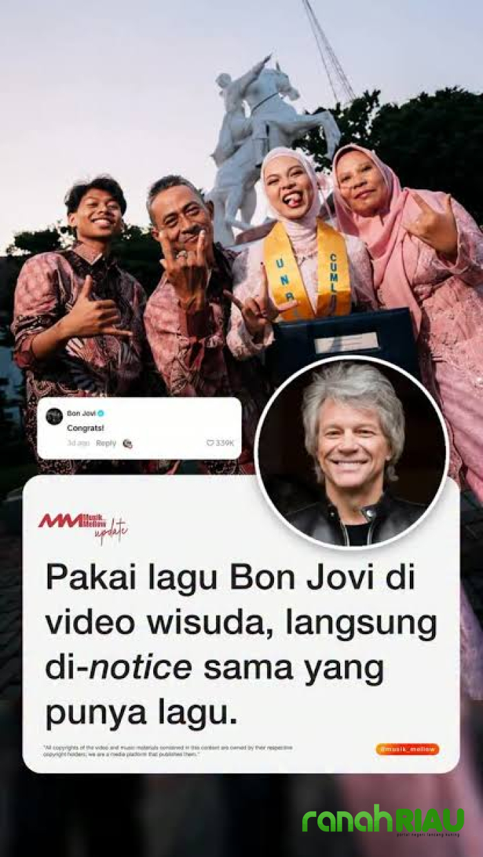 Bikin Heboh, Bon Jovi Ucapkan Congrats di Video Wisuda Mahasiswi Undip